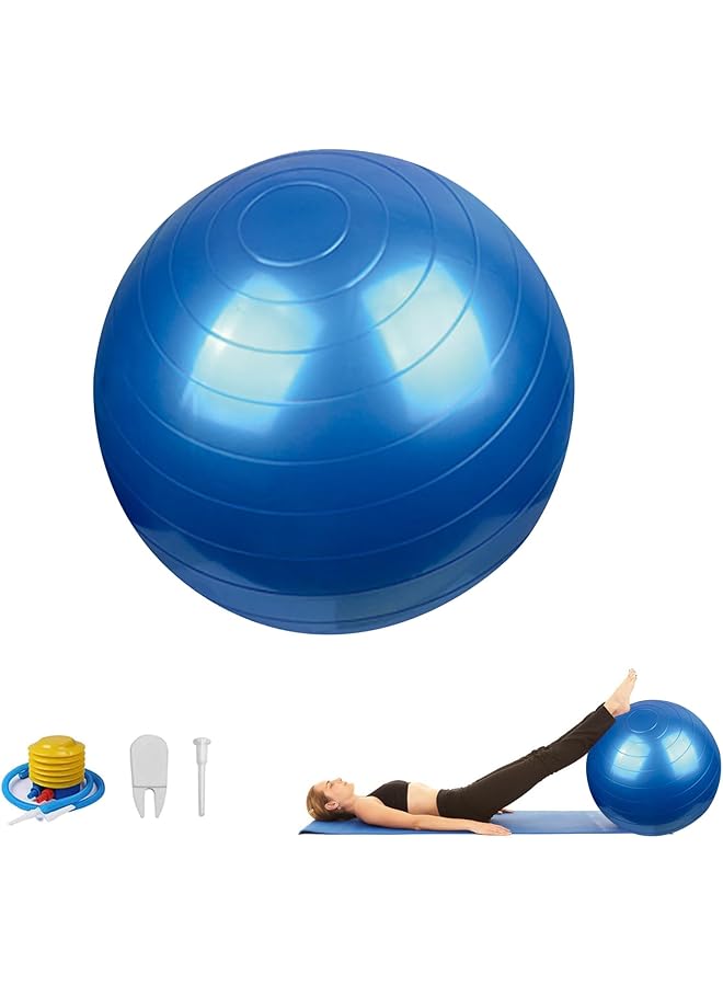 DAYONG Anti-Burst Exercise Ball, Yoga Fitness Ball With Air Pump For Adult And Kids, Thickened Stability Balance Ball For Yoga, Pilates, Kids Sensory Training, Core Strengthening. - Image 1