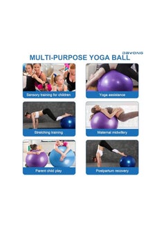 DAYONG Anti-Burst Exercise Ball, Yoga Fitness Ball with Air Pump for Adult and Kids, Thickened Stability Balance Ball for Yoga, Pilates, Kids Sensory Training, Core Strengthening. - pzsku/Z814016016DD5275053CBZ/45/_/1738933024/dce5f358-83d6-402a-94e7-e8e994ba1829