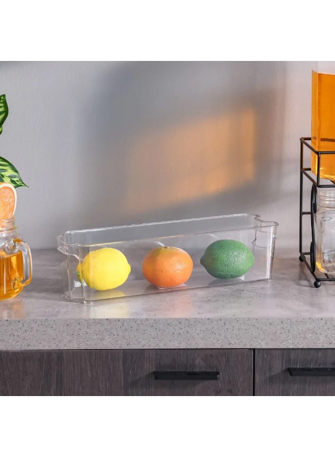DANUBE HOME Danube Home Proo Fridge Organiser 37.5 X 10.5 X 9.5Cm | Pet Fridge Organiser | Fruits And Vegetables Storage Box For Home - Clear