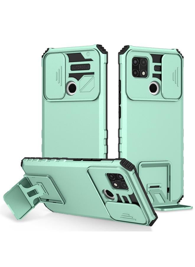 S-TOP Case For OPPO A15 Stereoscopic Holder Sliding Camshield Phone Case - Image 1