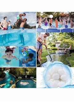 Excefore Filter Balls Poly sphere Reusable Filtration Balls Flow Clear Swimming Pool Water Alternative Filter Impurities 700g Alternative Filter Impurities 700g  - Image 3