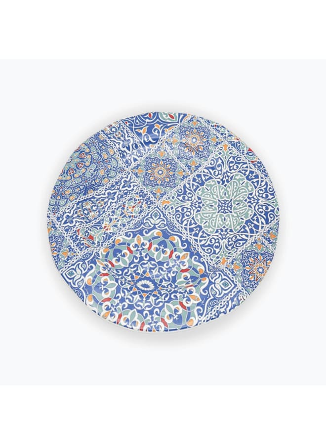 Moments Flat Plate 12-Piece Set, 28 Cm Diameter, Khayameya Blue