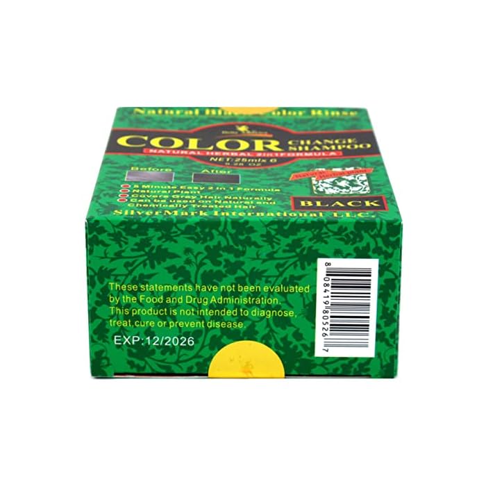 Deity Shampoo Color Change Kit Natural Herbal 2-N-1 Black (3 Pack) - Image 4