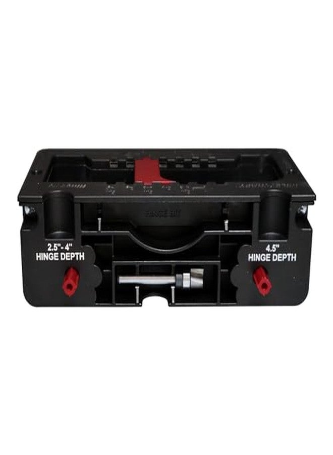 Milescraft 1226 Hinge Jig - Self Clamping Door Hinge Jig, Door Hinge Mortiser. Hinge Templates Rout Mortises from 2.5” to 4.5”. Hinge Installation Kit Includes Latch Templates for All Standard Doors - Image 5