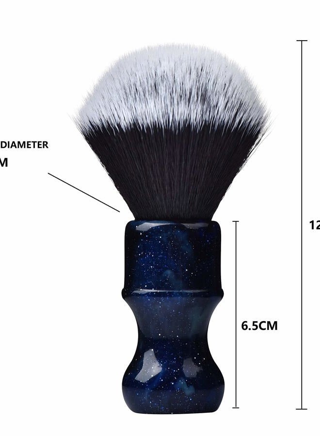 JEQUIL&CORENVEO Luxury Synthetic Shaving Brush With Aesthetic Resin Handle, 24mm Extra Dense Knot - Image 4