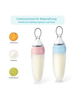 Termichy Baby Food Dispensing Spoon: Squeeze Feeder Dispenser For Baby - Self Feeding Bottle Spoon  - Image 4