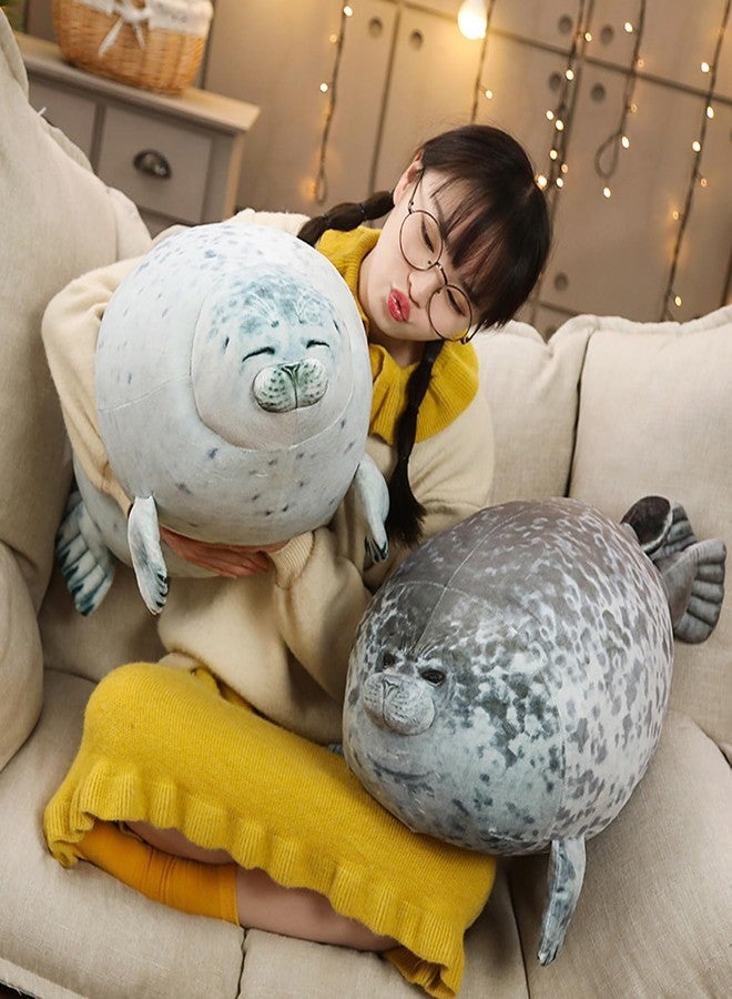 EHOTONG Cute Blob Seal Pillow, Chubby Seal Plush Hug Pillow Soft Stuffed Animal Toy (White, 24") - Image 5