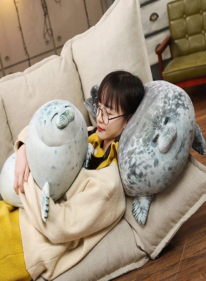 EHOTONG Cute Blob Seal Pillow, Chubby Seal Plush Hug Pillow Soft Stuffed Animal Toy (White, 24") - Image 3