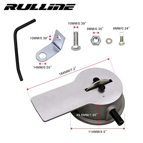 RULLINE أداة تعبئة حلقات المكبس اليدوية RULLINE 80514 مع غطاء نهاية حلقة المكبس وأداة تعبئة بحجر طحن 140/170 حبيبة - Image 2