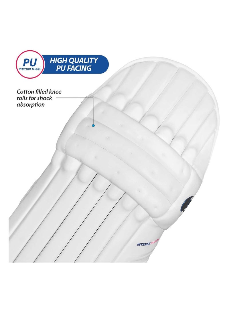 DSC DSC Intense Passion Cricket Batting Legguard | Men’s Right-Handed Pads | Lightweight HDF & Cane Construction | High-Density Foam Side Wing | Enhanced Comfort & Protection  - Image 3