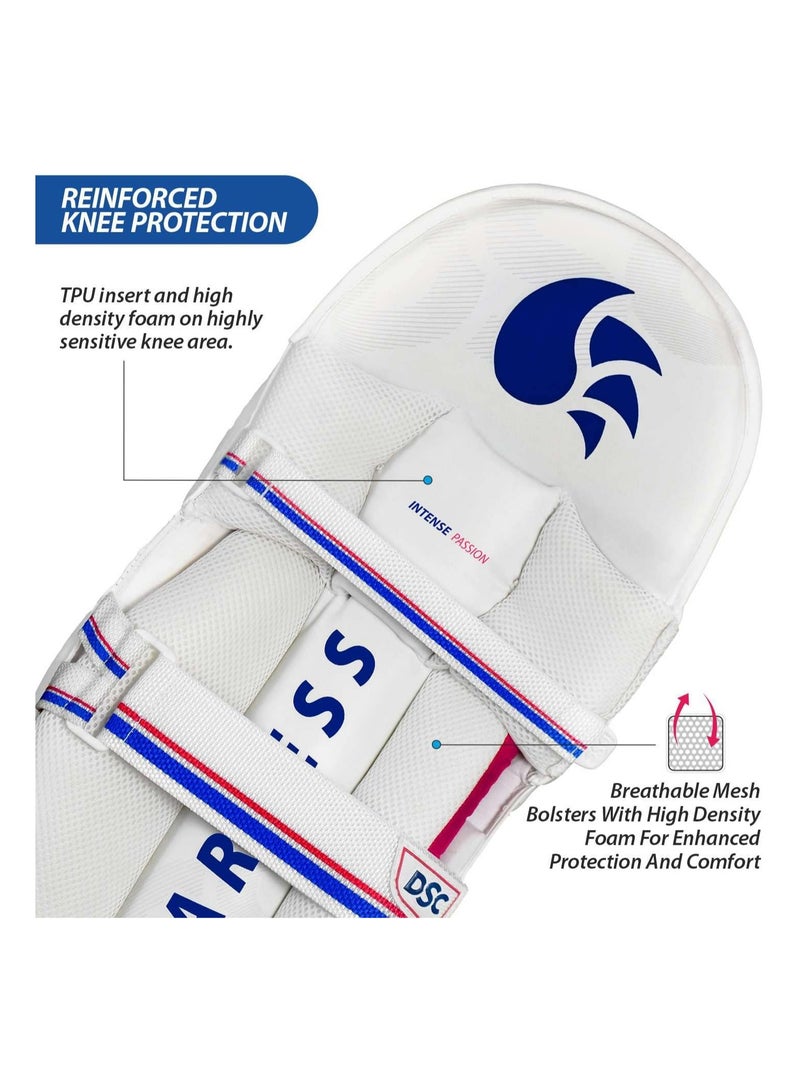 DSC DSC Intense Passion Cricket Batting Legguard | Men’s Right-Handed Pads | Lightweight HDF & Cane Construction | High-Density Foam Side Wing | Enhanced Comfort & Protection  - Image 4