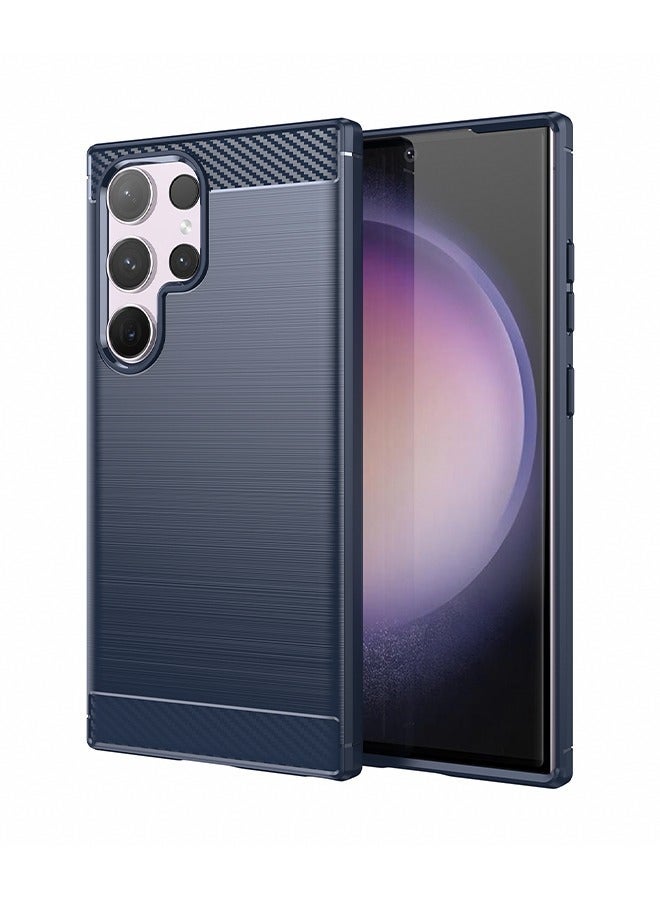 X-level Samsung Galaxy S24 Ultra Case Cover with Soft TPU Carbon Fiber Texture Anti-Scratch Shockproof Slim Anti-Drop Bumper Back Cover Comfortable Touch Cell Phone  Accessory for Galaxy S24 Ultra 5G - Image 1