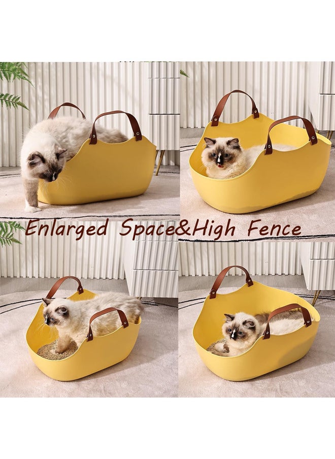 Neostyle 2 in 1 Portable Cat Litter Box, Large Cat Travel Carrier with Litter Box,Cat Toilet for Cats to Road Trip, Camping, Hiking, or Hotel (Grey)  - Image 2