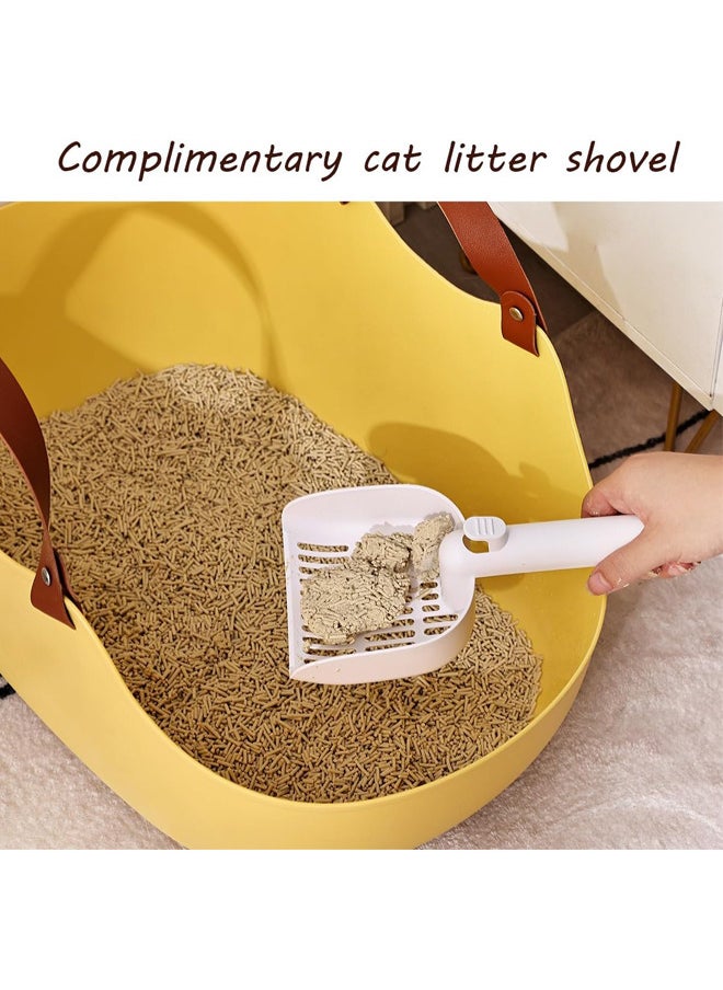 Neostyle 2 in 1 Portable Cat Litter Box, Large Cat Travel Carrier with Litter Box,Cat Toilet for Cats to Road Trip, Camping, Hiking, or Hotel (Grey)  - Image 4