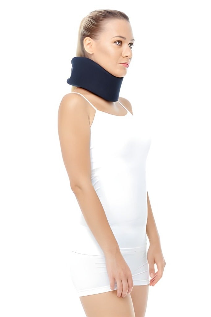 Orlex Supported Foam Cervical Collar – Soft Collar with Plastic Support, Bacteriostatic, Medical-Grade, Comfortable & Adjustable, Made in Turkey