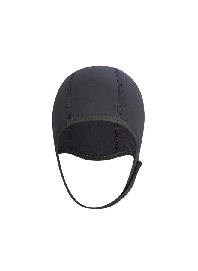 Diving Hood, Neoprene Dive Cap with Chin Strap, Thermal Wetsuit Hood, Surf Cap for Water Sports - Image 1