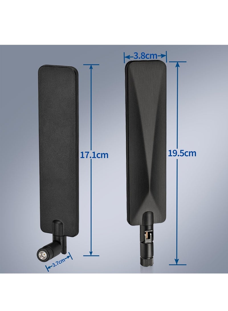 Tri-Band WiFi 6E Antenna, 2.4GHz 5GHz 6GHz WiFi Antenna 5dBi MIMO RP-SMA Male Antenna for WiFi Router High-Speed Wireless Connections in Smart Homes and Offices (2-Pack) - Image 4