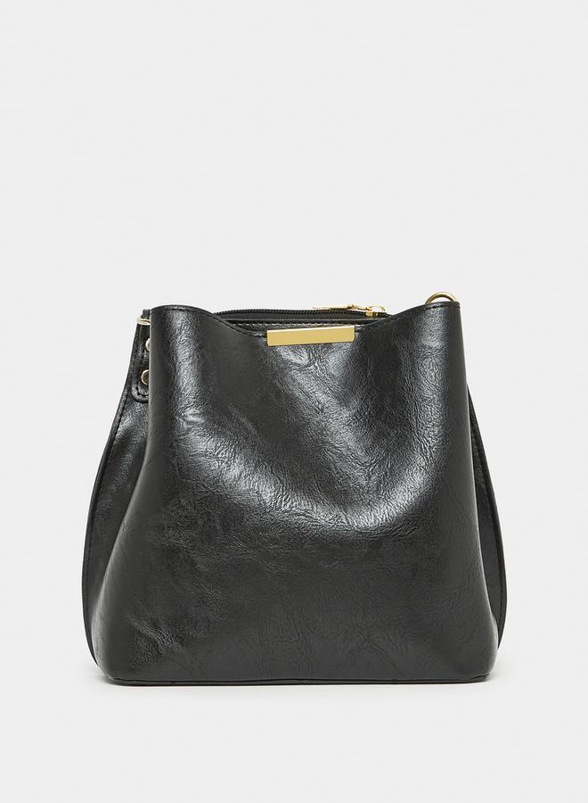 ستايلي حقيبة دلو بحزام عرقي كلاسيكي - Image 3