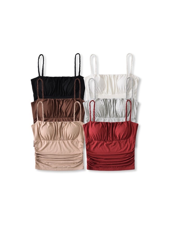 KUYING New Comfortable Skin Friendly Breathable And Slim Fit Vest Set Of 6  - Image 1