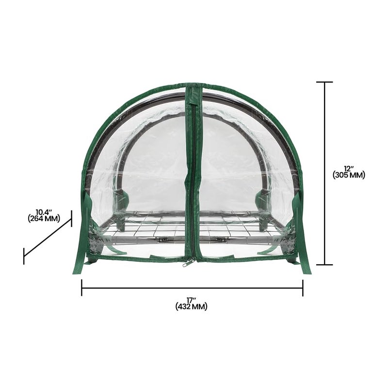 Zenport SH3270-12.5 1-Foot High Balcony Greenhouse for Protected Patio, Mini Clear - Image 4