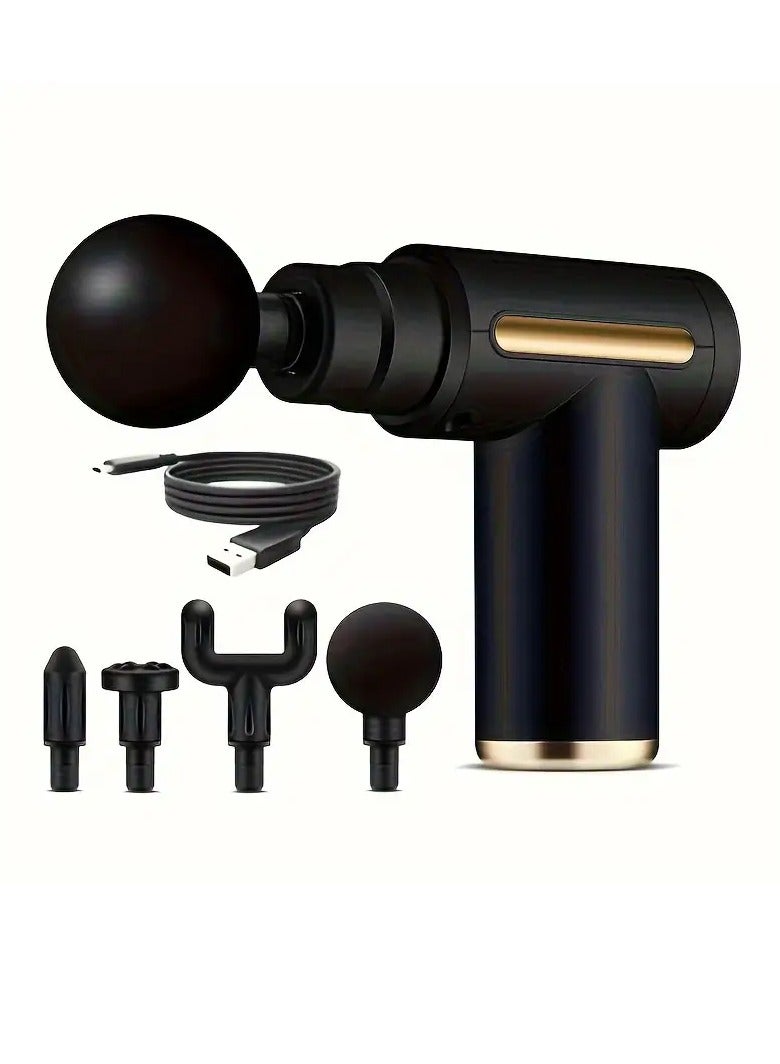 Generic Mini Massage Gun Percussion Deep Tissues Muscle Massager Gun With 6 Speeds Massage Device Super Quiet Portable Electric Handheld Body Massager For Back Neck Pain Relief 