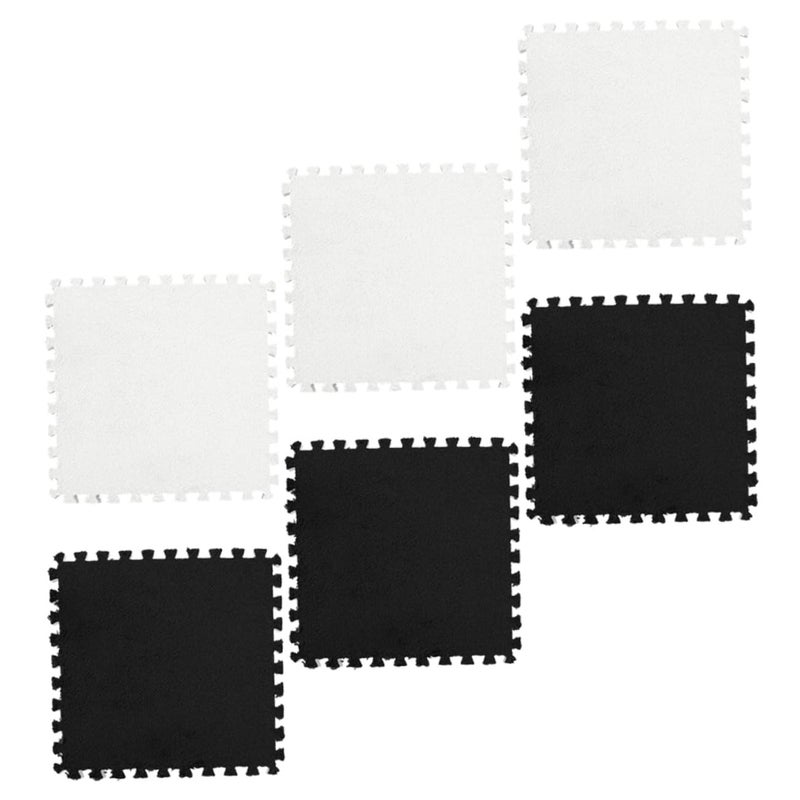 Interlocking Floor Mats 6 Pcs Soft Cushioned Rug For Play Crawling Bedroom Living Room - Image 2