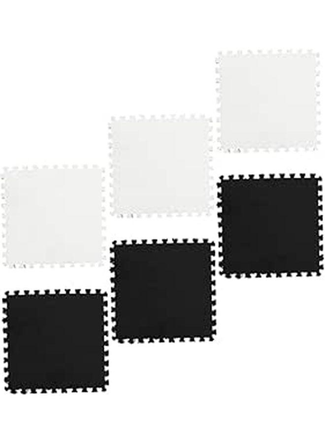 Interlocking Floor Mats 6 Pcs Soft Cushioned Rug For Play Crawling Bedroom Living Room - Image 1