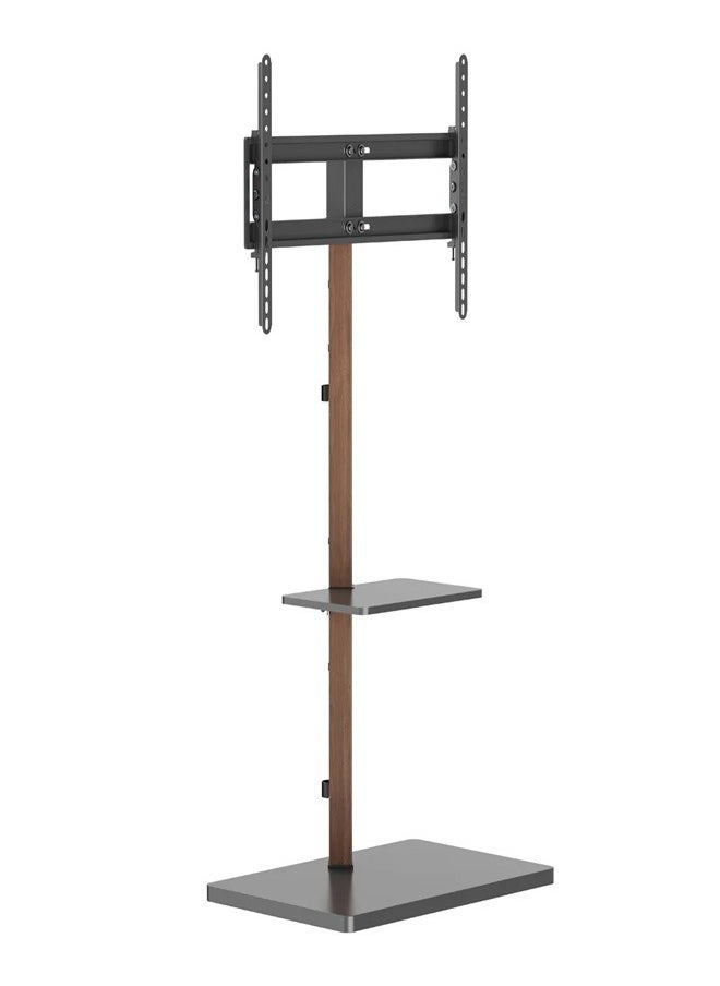 Skill Tech SH FS53 46T Prism Minimalism TV Floor Stand for 37–75 Inch Screens, Max VESA 600x400, Max Load 35kg – Sleek & Stylish TV Stand  Black  - Image 1
