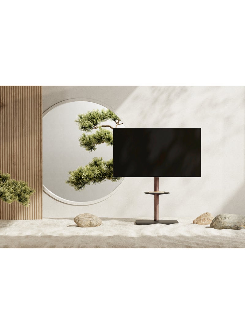 Skill Tech SH FS53 46T Prism Minimalism TV Floor Stand for 37–75 Inch Screens, Max VESA 600x400, Max Load 35kg – Sleek & Stylish TV Stand  Black - Image 4