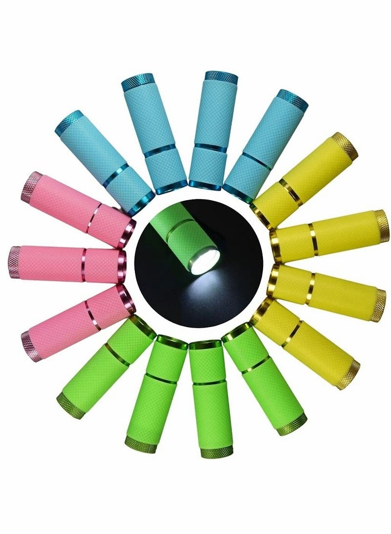 KASTWAVE Torch, Kids Torch, Flashlights Bulk, for Thank You Gift, for Kids 3-5, 4-8, 8-12 School Class Prizes Event Giveaways Outdoor Reusable Flashlight, 15 Pack (Four colors are sent randomly) - Image 1