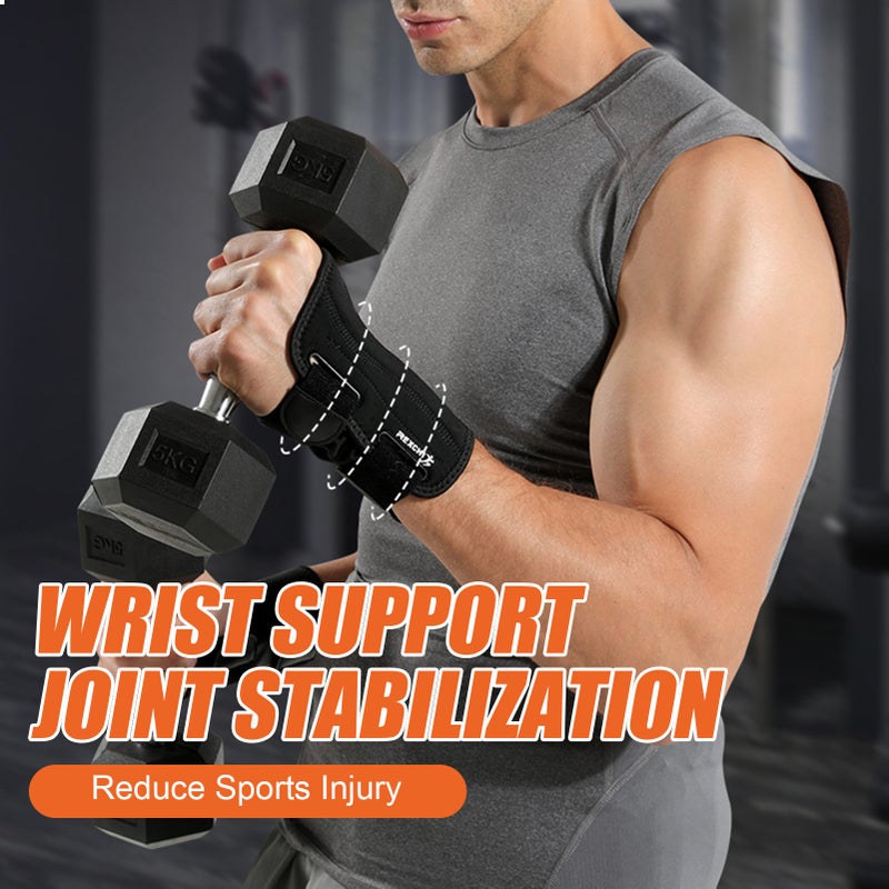 Wrist Brace with Dual Splint Support for Sports Weightlifting Barbell Carpal Tunnel Pain Relieve - Image 2