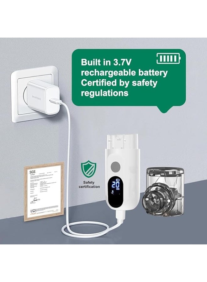 Portable Wireless Rechargeable Nebulizer – Handheld Inhaler for Adults & Kids, Type-C Charging, Silent Atomization, 3 Speed Settings, Super LCD, Automatic Cleaning - Image 4