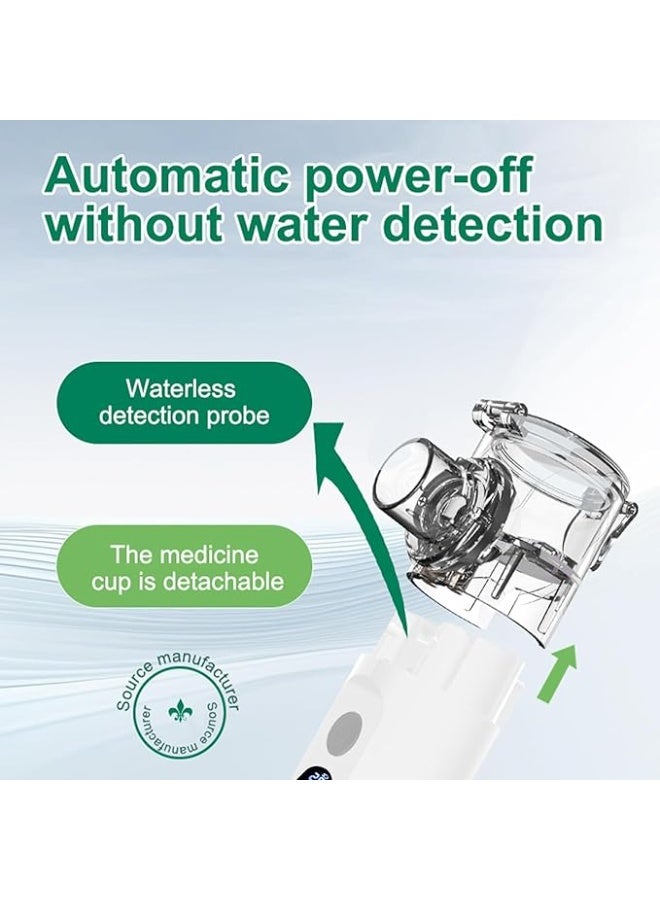 Portable Wireless Rechargeable Nebulizer – Handheld Inhaler for Adults & Kids, Type-C Charging, Silent Atomization, 3 Speed Settings, Super LCD, Automatic Cleaning - Image 2