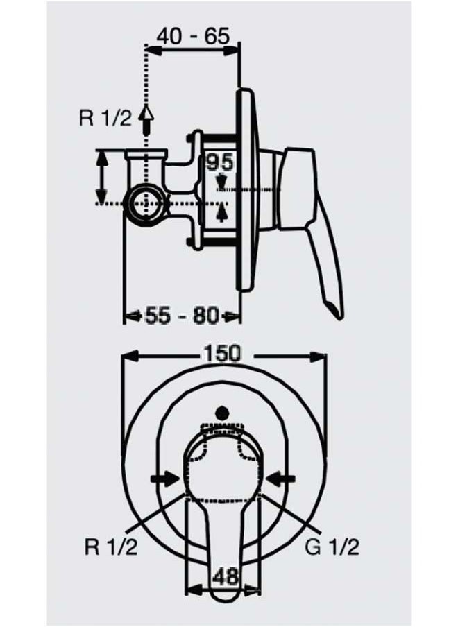 Ideal Standard Single-lever Shower Mixer 7803  - Image 2