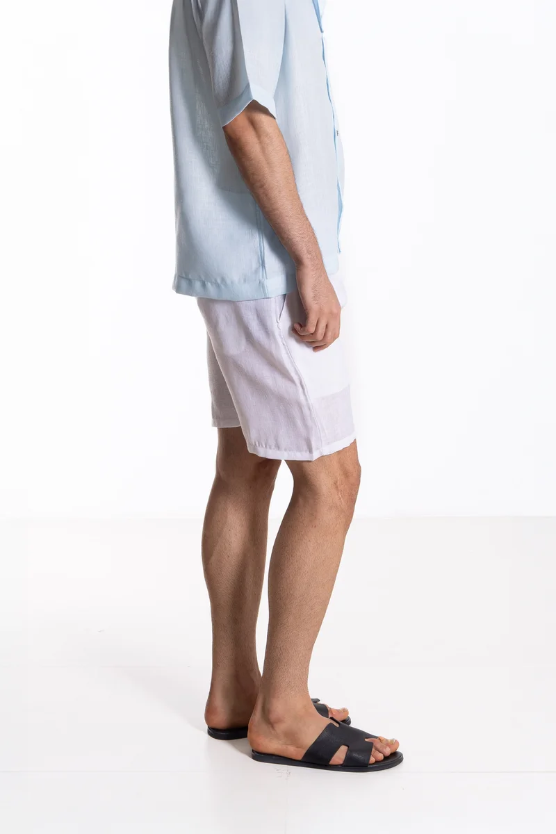 SHAPES LINEN BLEND SHORTS
