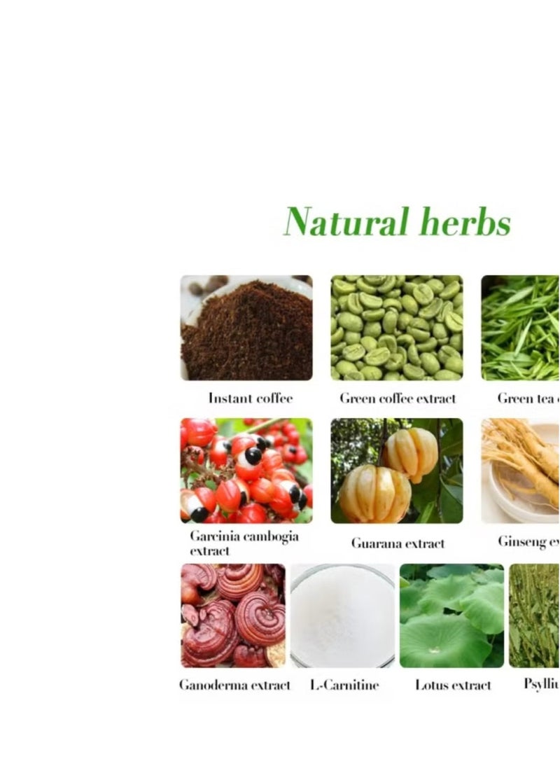 وينز تاون قهوة جانوديرما الخضراء للتنحيف – 18 ظرف في العلبة، استمتع بها قبل الوجبات لفقدان الوزن الفعّال - Image 2