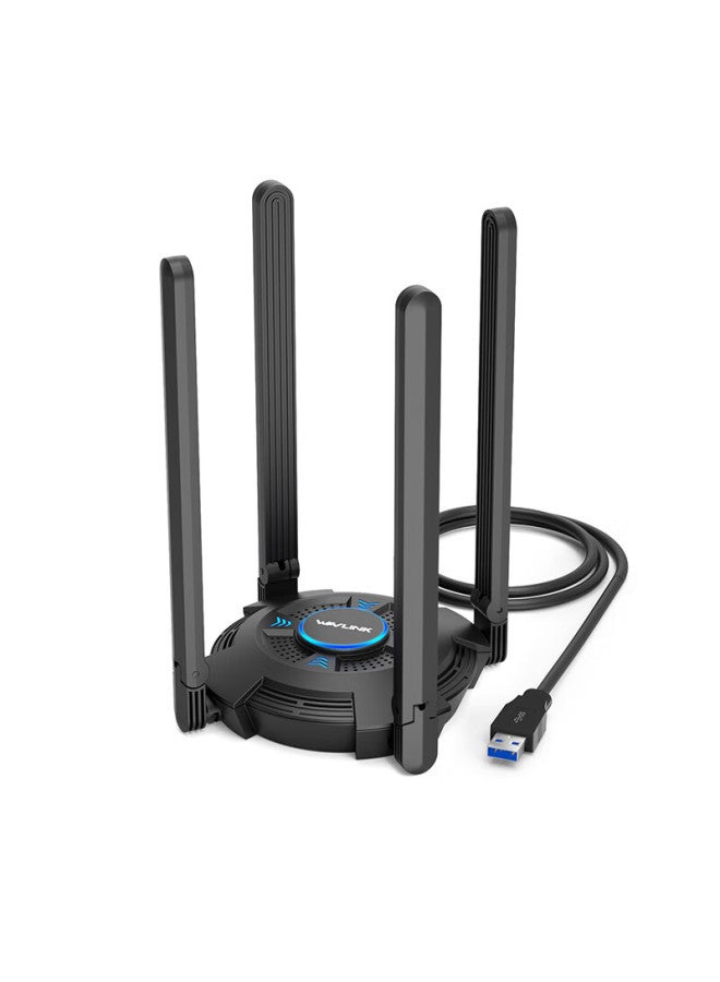 Wavlink Vitesse Ultra Ax5400 Wireless Network Adapter, Driverless Wifi 6, Gaming Gigabit 5g Network Card, Desktop Wifi Receiver, External Usb Network Card For Computers - Image 5