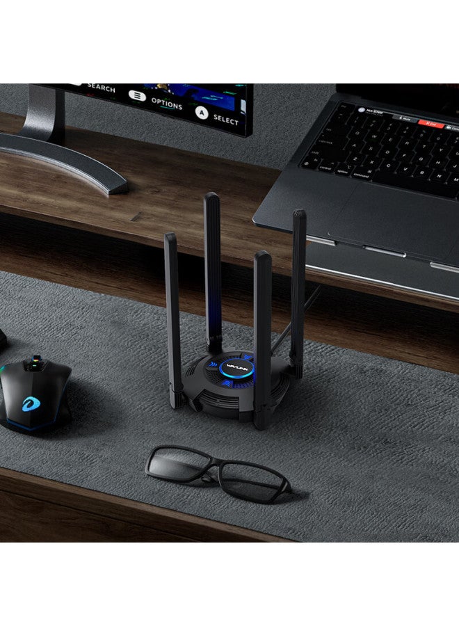 Wavlink Vitesse Ultra Ax5400 Wireless Network Adapter, Driverless Wifi 6, Gaming Gigabit 5g Network Card, Desktop Wifi Receiver, External Usb Network Card For Computers - Image 4