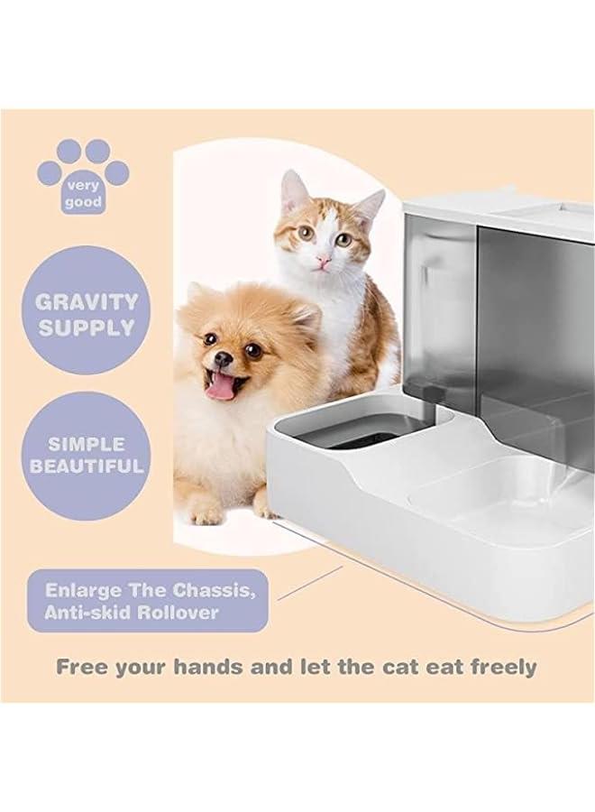 HOOKOR Pets Water Dispenser, Water Bowl for Dogs,Automatic Cat Feeder Self Dispensing,Pet Waterer Automatic Gravity Dog Cat Waterer Travel Supply Feeder and Water Dispense (Black) - Image 2