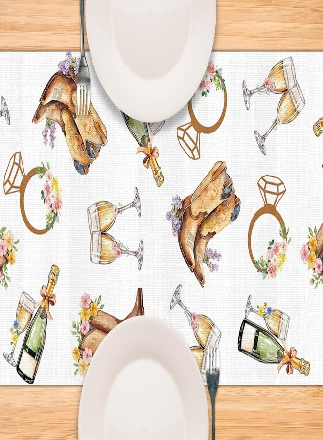 Pudodo Boots and Bubbly Bridal Shower Table Runner Champagne Themed Cowgirl Western Bachelorette Kitchen Dining Room Home Decor (13" x 72") - Image 4