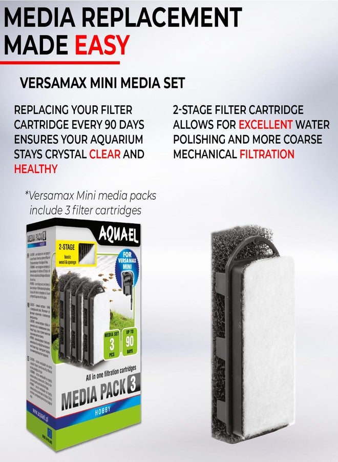أكوايل عبوة وسائط AquaEL Versamax MINI القياسية (3 قطع) - Image 2
