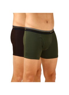 Van Heusen Van Heusen Men's Pure Cotton Classic Trunks (Pack of 2) (IHQEBX1CCD10032_Multi_L_Multicolor  - Image 1