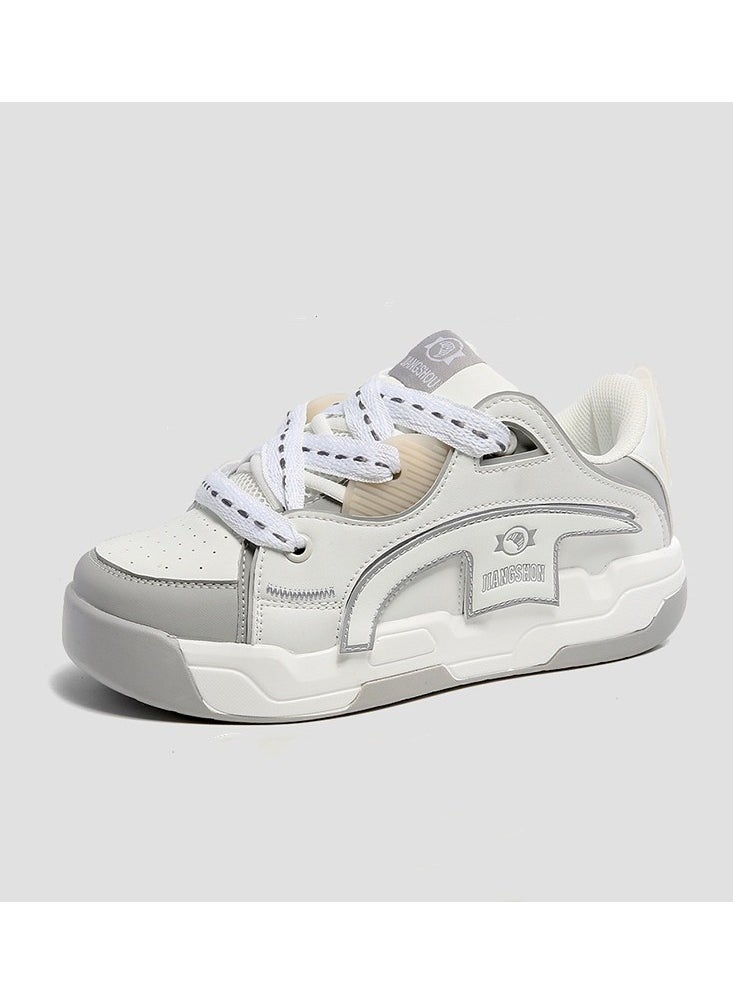 KUYING - New Thick Sole Elevated Board Shoes - Image 1