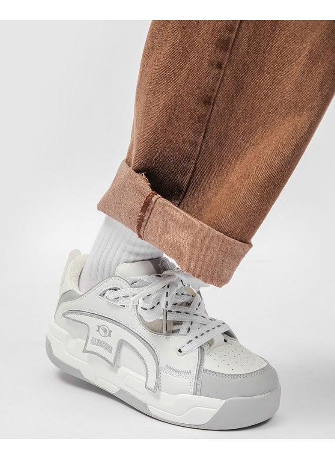 KUYING - New Thick Sole Elevated Board Shoes - Image 1
