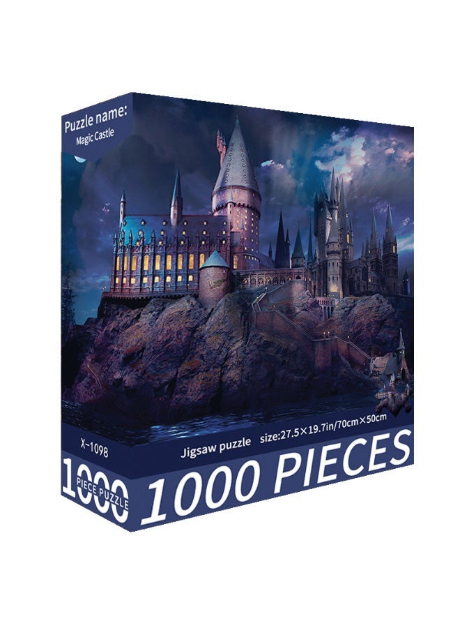 لعبة تركيب صور مكونة من 1000 قطعة للكبار والصغار - لعبة تعليمية وزخرفية ملونة، لعبة كبيرة للترفيه العائلي وفن الحائط - Image 2