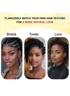 Vlliyava Afro Kinkys Bulk Human Hair for Dreadlocks Extensions, Repair Locs, Twist Braiding 10 Inches Natural Black Afro Kinky Human Hair for Locs 1 Pack 30 Gram (2 Pack)  - Image 4