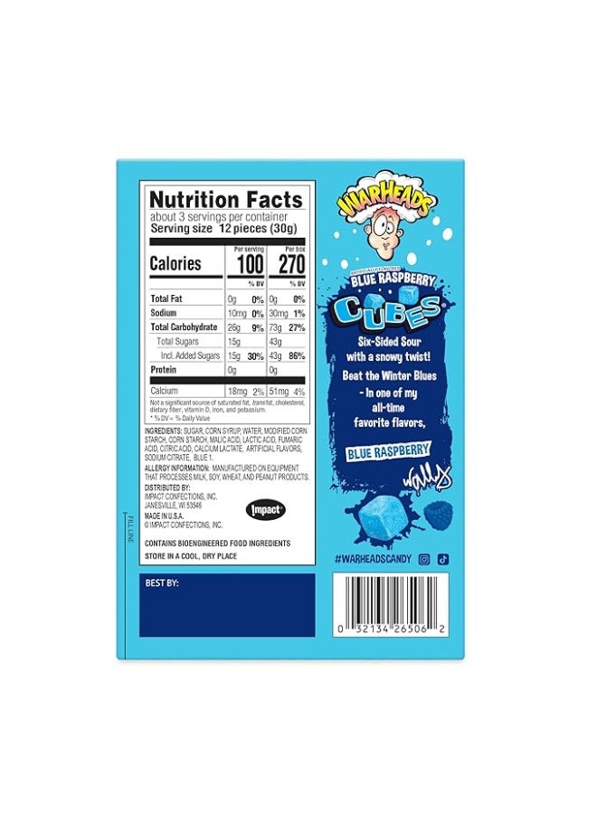 Warheads Blue Raspberry Blizzard Cubes - Image 2