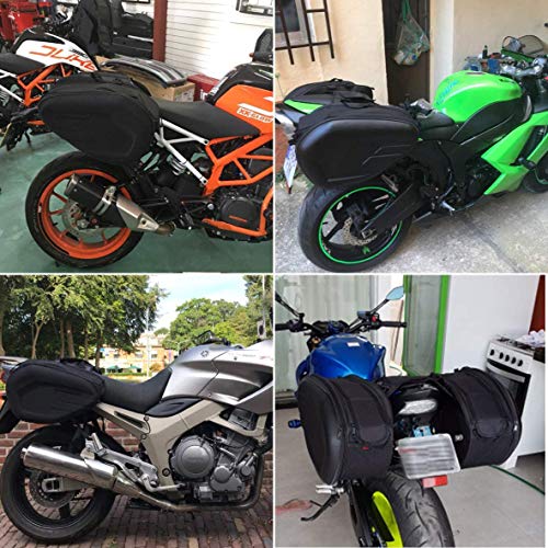MIHUNTER Motorcycle Saddle Bags, Powersports Saddle Bags, Waterproof Saddlebags Luggage Bag, Full Face Helmet Storage Bag, Motorcycle Pillion Seat Bag. - Image 2