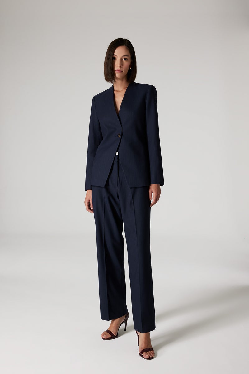 DeFacto Woman Sorbe x DeFacto Loose Straight Fit High Waist Wide Leg Trousers - Image 4