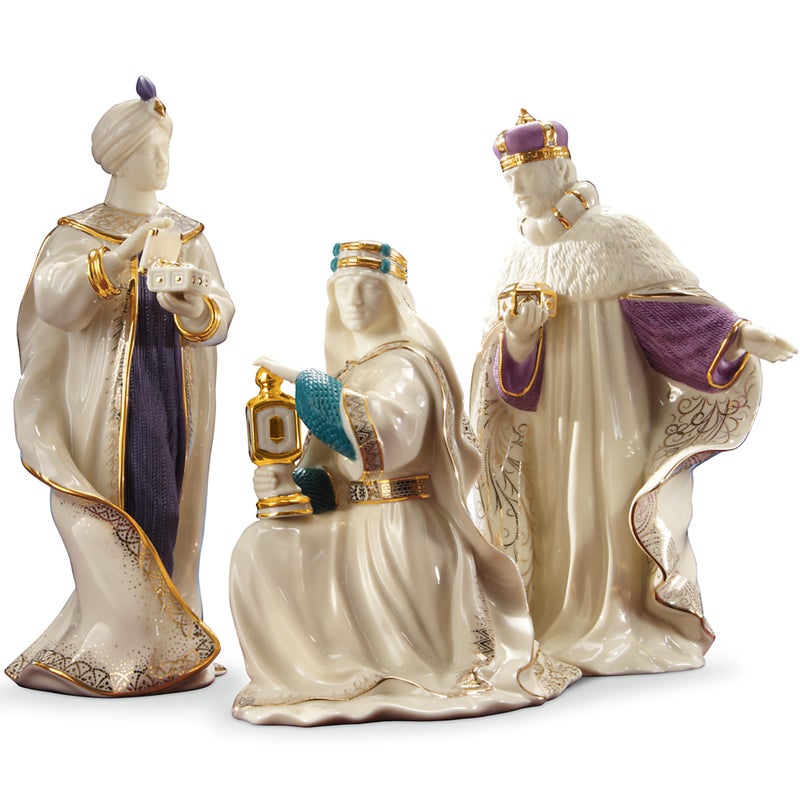 LENOX Lenox 6399943 First Blessing Nativity Three Kings Figurine Set 